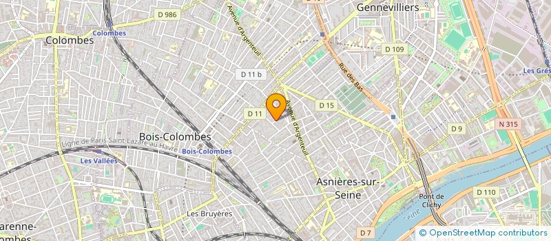 localisation de l'entreprise PAJE  ASNIERES-SUR-SEINE