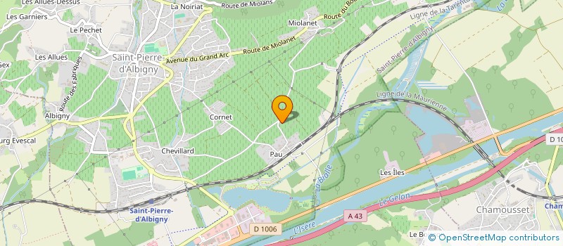 localisation de l'entreprise PAJEAN - RABICO  SAINT-PIERRE-D'ALBIGNY