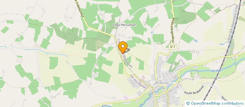 localisation de l'entreprise PAJET  COTEAUX-DU-BLANZACAIS