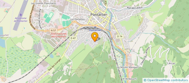 localisation de l'entreprise PAJIC BOSCO & FILS  PONTARLIER