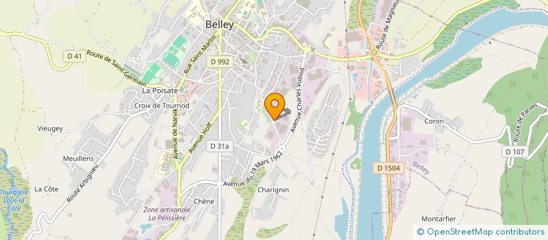 localisation de l'entreprise PAJJ  BELLEY