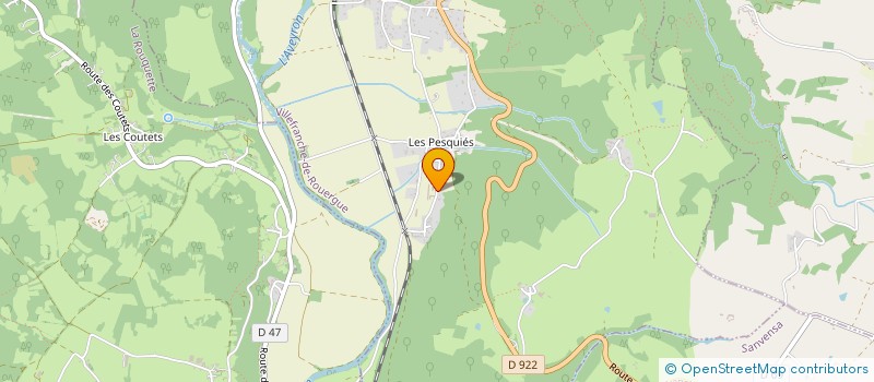 localisation de l'entreprise PAJM  VILLEFRANCHE-DE-ROUERGUE