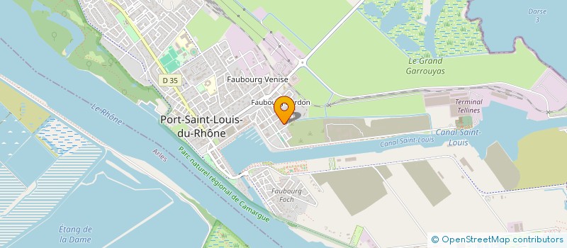 localisation de l'entreprise PAJO à PORT-SAINT-LOUIS-DU-RHONE