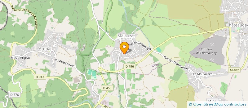 localisation de l'entreprise PAJOFREL 2  RIOM