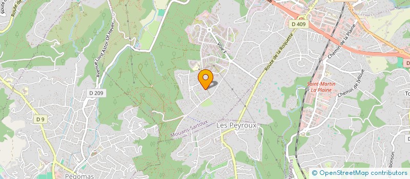 localisation de l'entreprise PAJONAKI à MOUANS-SARTOUX