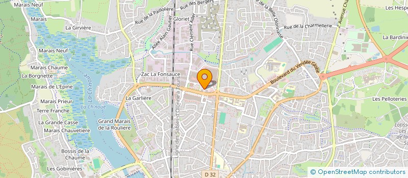 localisation de l'entreprise PAJOT-CHENECHAUD  LES SABLES D'OLONNE