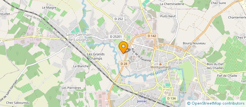 localisation de l'entreprise PAJULOU  JONZAC