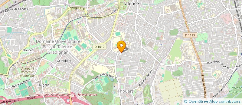 localisation de l'entreprise PAJUMA  TALENCE