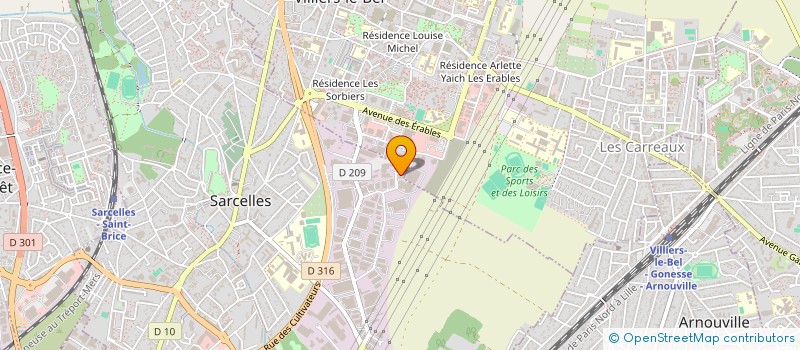 localisation de l'entreprise PAK à SARCELLES