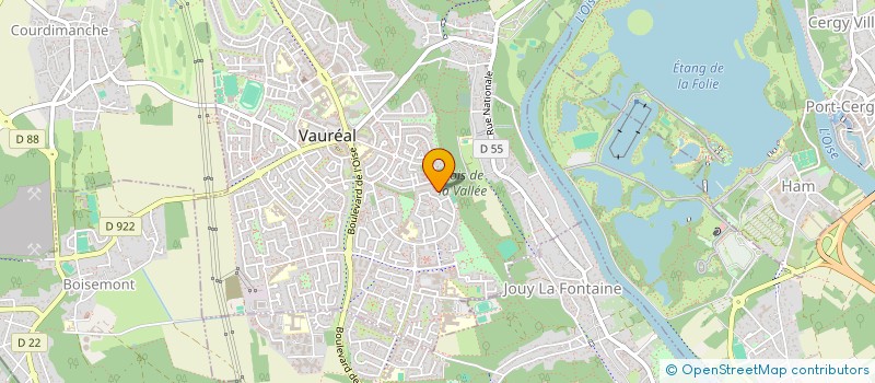 localisation de l'entreprise PAK à VAUREAL