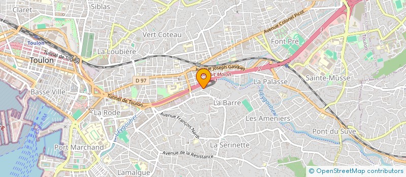 localisation de l'entreprise PAK  TOULON