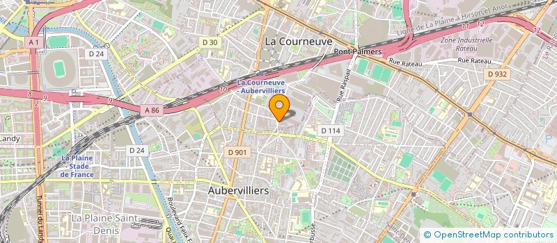 localisation de l'entreprise PAK à LA COURNEUVE