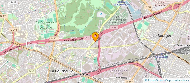 localisation de l'entreprise PAK AUTO CENTER  LA COURNEUVE