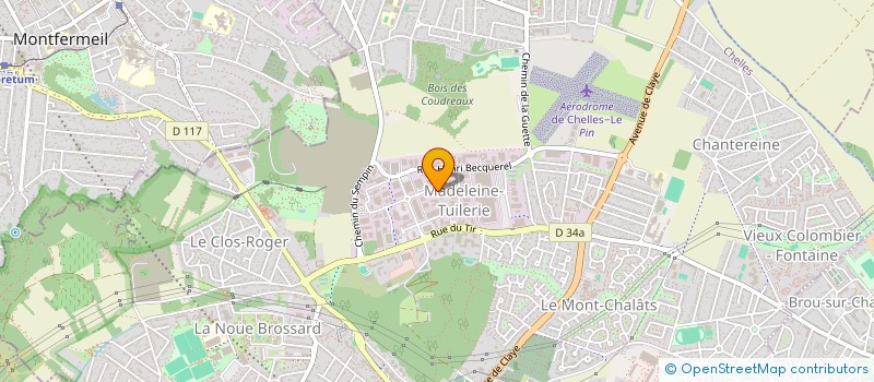 localisation de l'entreprise PAK BAT à CHELLES