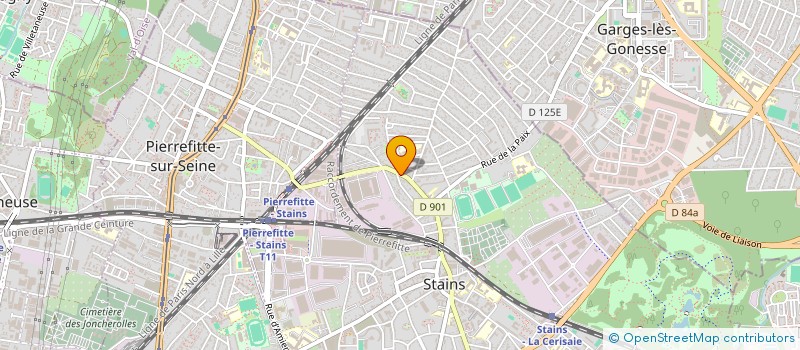 localisation de l'entreprise PAK COIFF à STAINS