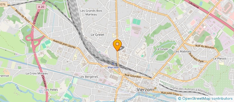 localisation de l'entreprise PAK FOOD  VIERZON