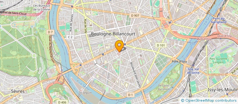 localisation de l'entreprise PAK HOLDING à BOULOGNE-BILLANCOURT
