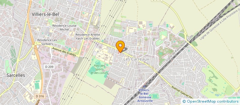 localisation de l'entreprise PAK IMMO  VILLIERS-LE-BEL