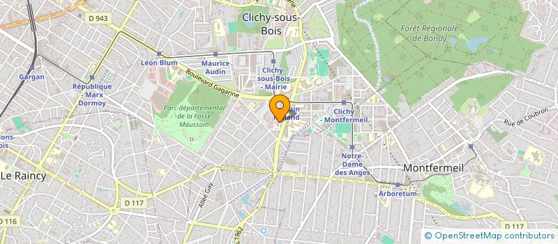 localisation de l'entreprise PAK INFO à CLICHY-SOUS-BOIS