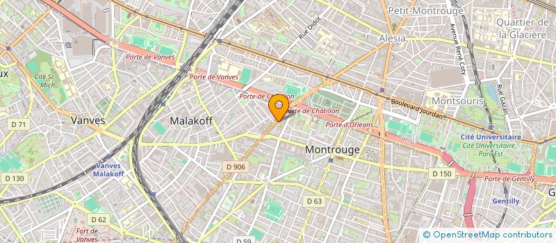 localisation de l'entreprise PAK - KASHMIR à MONTROUGE