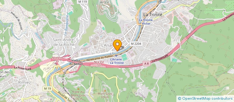 localisation de l'entreprise PAK PARTNERS à NICE