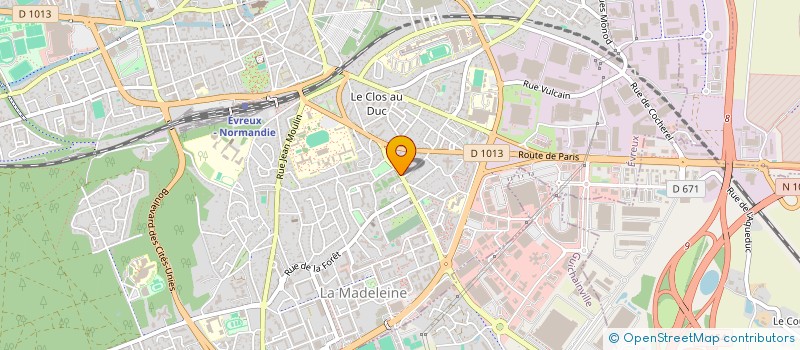 localisation de l'entreprise PAK PIECES AUTO à EVREUX