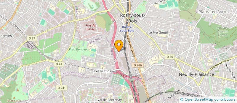 localisation de l'entreprise PAK & SOZOU à ROSNY-SOUS-BOIS