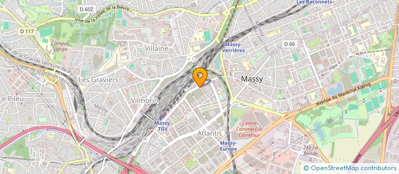 localisation de l'entreprise PAK TRAVAUX à MASSY
