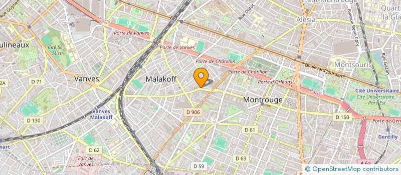 localisation de l'entreprise PAK & VAC  MALAKOFF