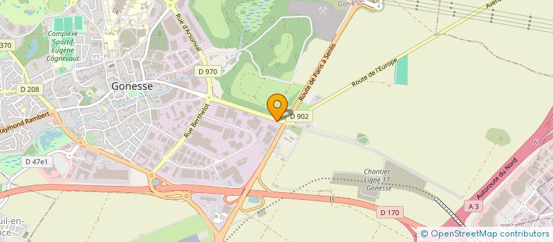localisation de l'entreprise PAKCAN EUROPE à GONESSE