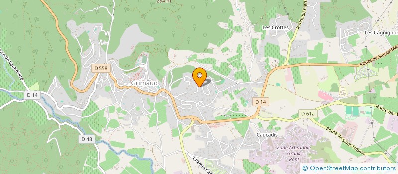 localisation de l'entreprise PAKENVEST à GRIMAUD