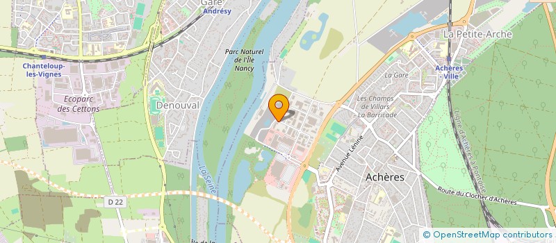 localisation de l'entreprise PAKER à ACHERES