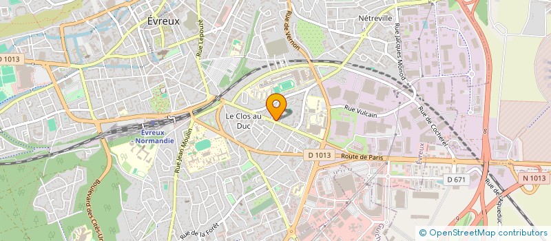 localisation de l'entreprise PAKINVEST  EVREUX