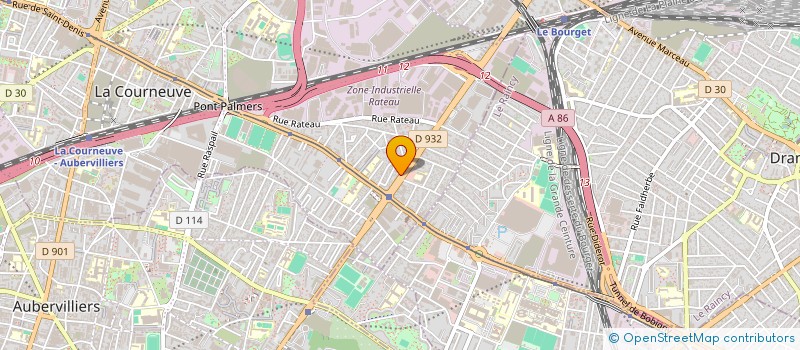 localisation de l'entreprise PAKIZA à LA COURNEUVE