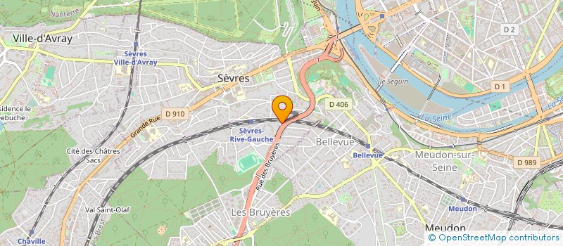 localisation de l'entreprise PAKO à SEVRES