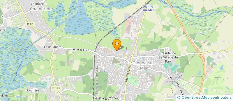 localisation de l'entreprise PAKOME  LES SABLES D'OLONNE