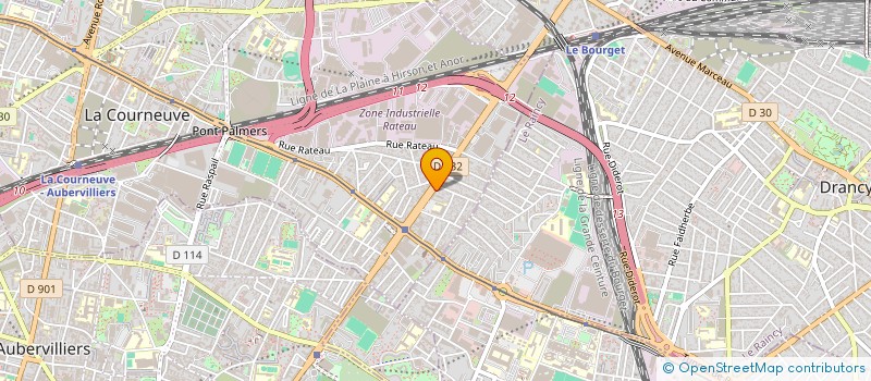 localisation de l'entreprise PAKSERVICES à LA COURNEUVE