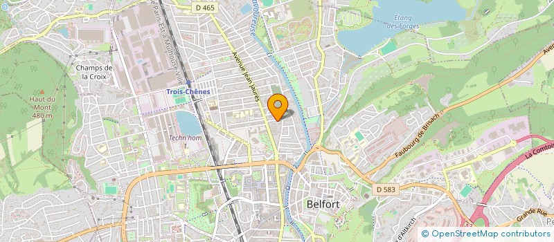localisation de l'entreprise PAL  BELFORT