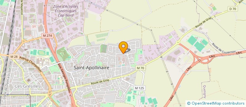 localisation de l'entreprise PAL  SAINT-APOLLINAIRE