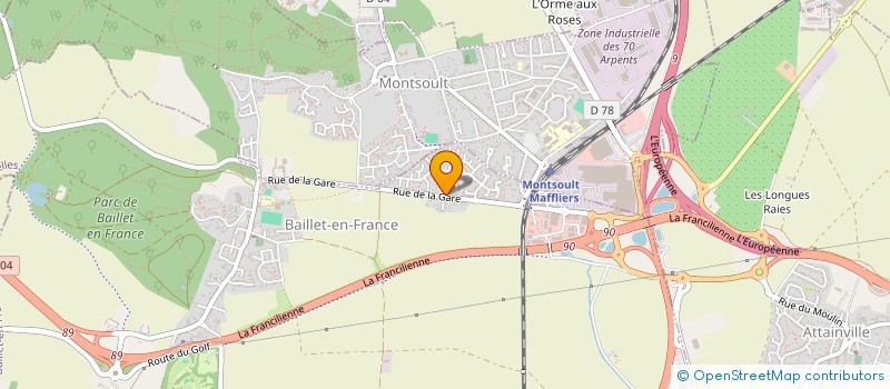localisation de l'entreprise PAL EMBALLAGE à BAILLET-EN-FRANCE