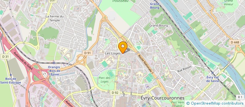 localisation de l'entreprise PAL GROS DISTRIBUTION  EVRY-COURCOURONNES