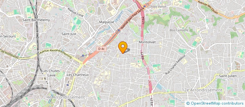 localisation de l'entreprise PAL'IMMO à MARSEILLE