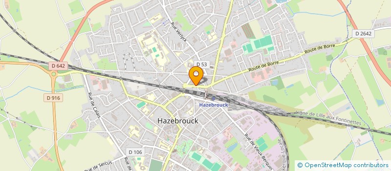 localisation de l'entreprise PAL IMMO  HAZEBROUCK