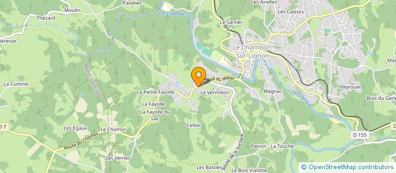 localisation de l'entreprise PAL PLEIN AIR LIGNON à LE CHAMBON-SUR-LIGNON