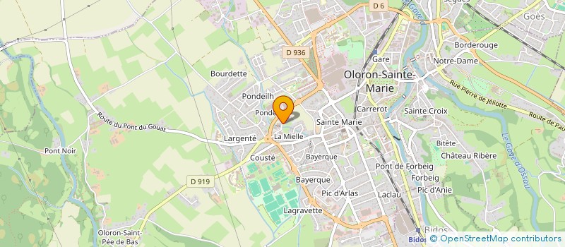 localisation de l'entreprise PAL.SAM.  OLORON-SAINTE-MARIE