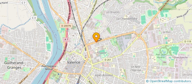 localisation de l'entreprise PAL26  VALENCE