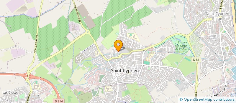 localisation de l'entreprise PAL66  SAINT-CYPRIEN