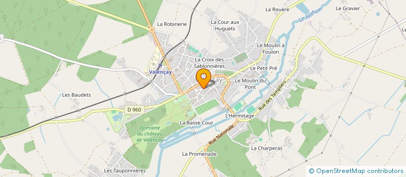 localisation de l'entreprise PALA à VALENCAY