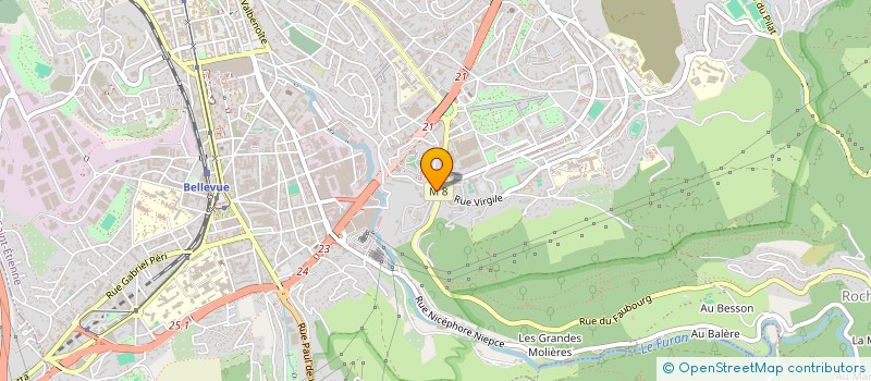 localisation de l'entreprise PALAC  SAINT-ETIENNE