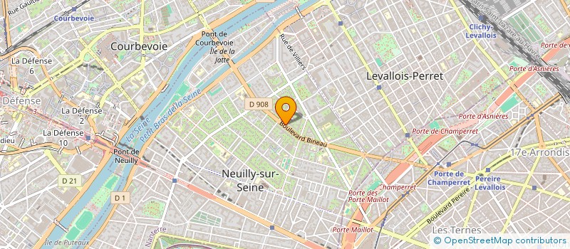 localisation de l'entreprise PALACE à NEUILLY-SUR-SEINE